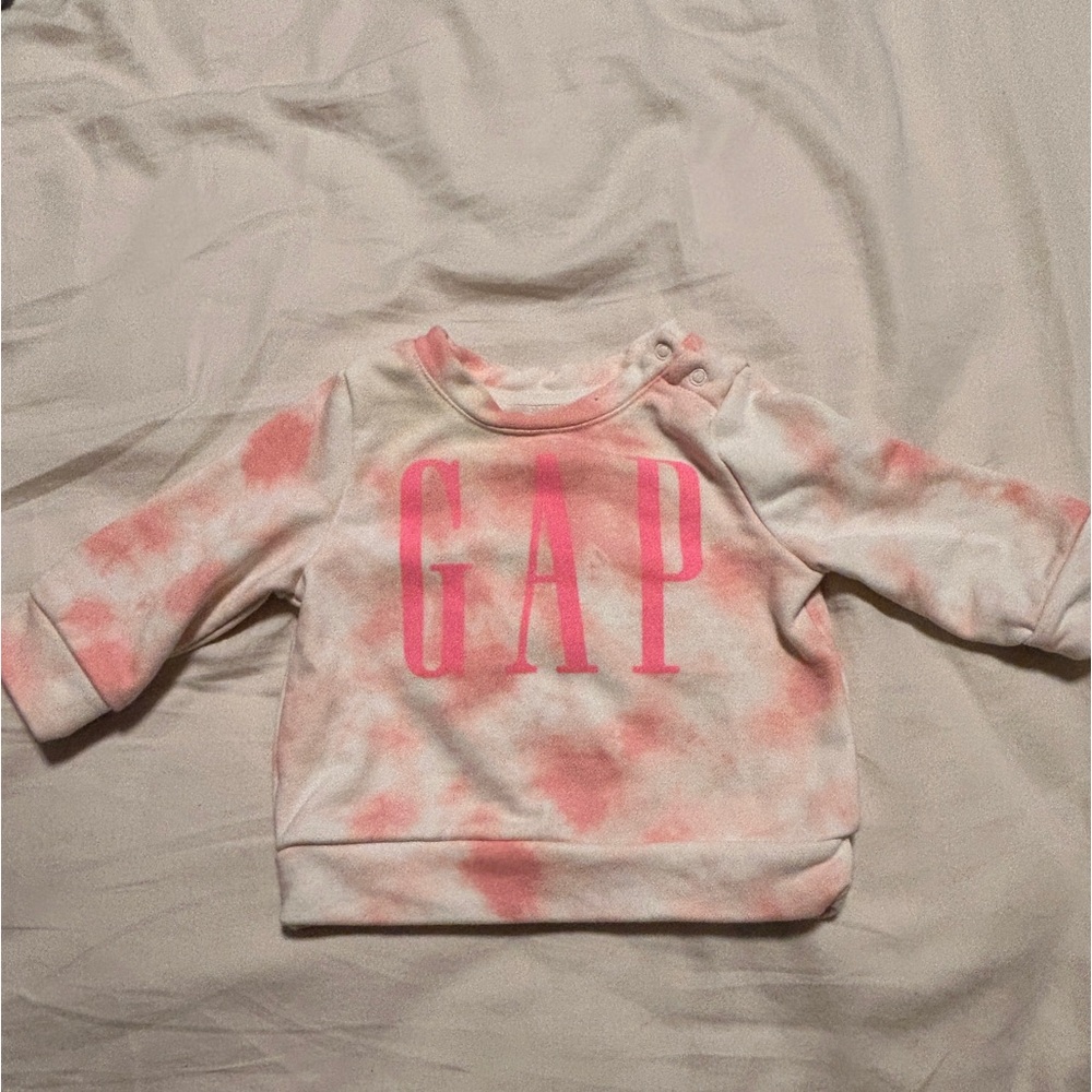 Baby Gap Pink Tie Dye Sweater Size 3-6M